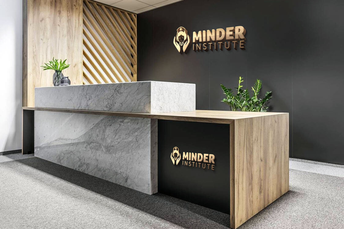 Minder Institute Logo 3D